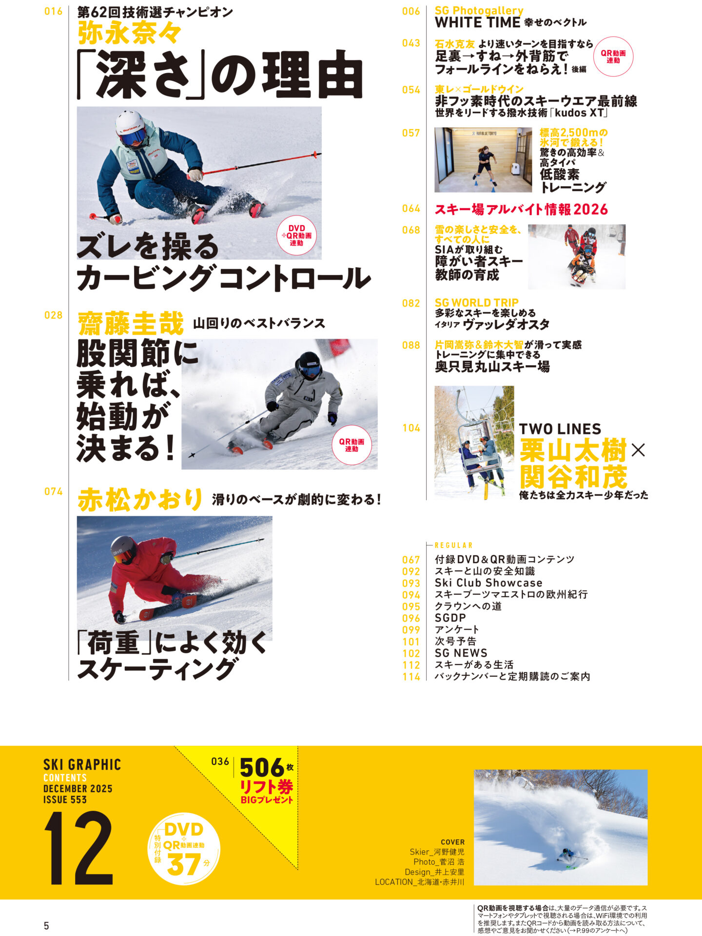 2025年12月号の目次